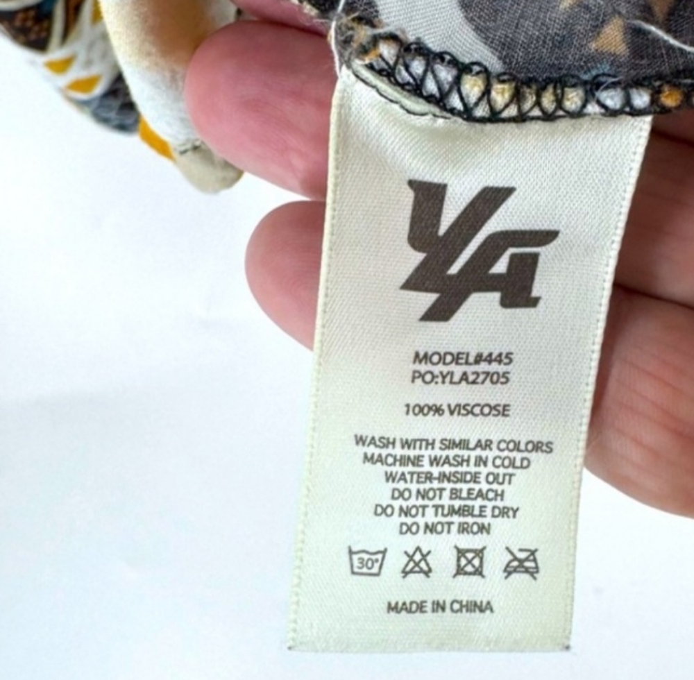 YoungLA  Multicolor Geometric Men's Shirt - Picture 4 of 5